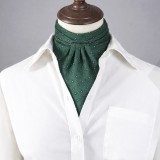   Goldenland ascot nyaksál - Sötétzöld aprómintás